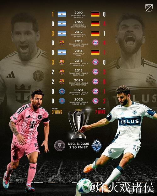 梅西与穆勒交锋记录:美职联统计梅西3胜7负 梅西与穆勒交锋记录:美职联统计梅西3胜7负
